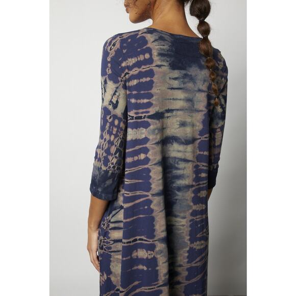 Raquel Allegra Drama Maxi Dress- Navy Storm Sz 0 US Small - Picture 12 of 16